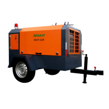 750cfm diesel power screw air portable compressor